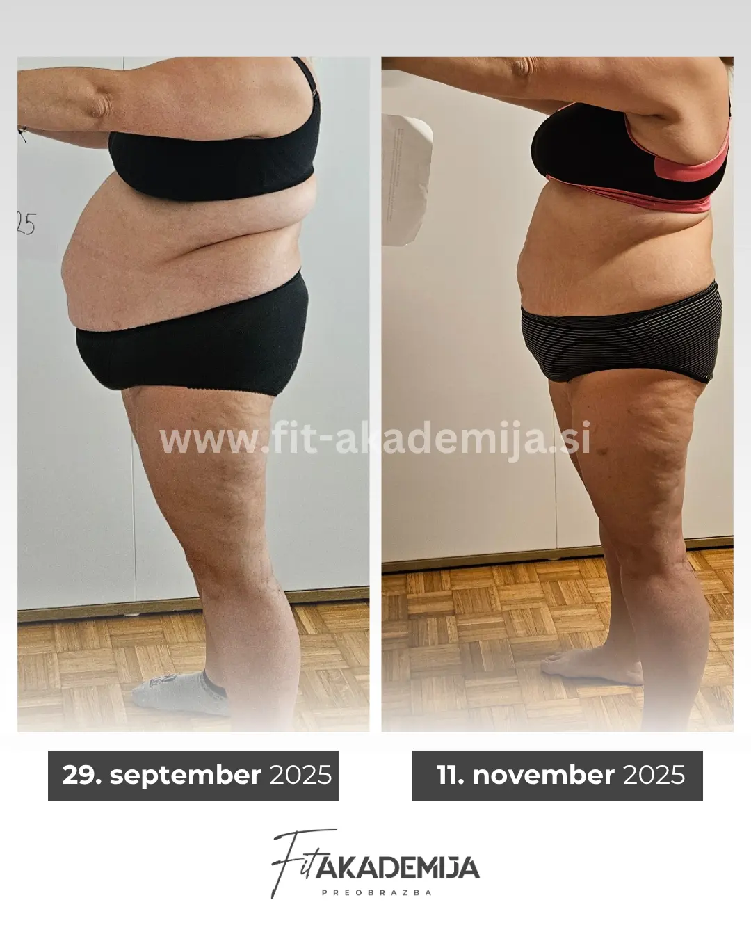 Prej in potem — udeleženka Fit Akademije